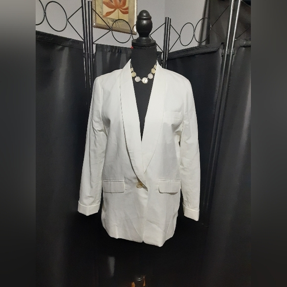 J. Crew White Linen Blazer - Picture 1 of 7